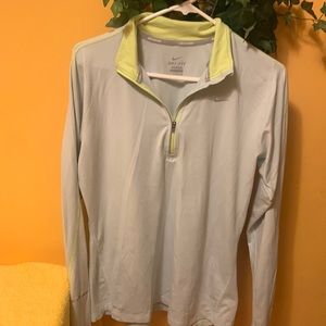 Nike DRI—FIT Running Pullover Sweater size L color Lime Green